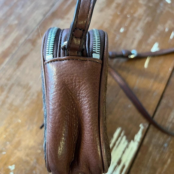 Mark and Graham leather and cowhide crossbody bag - Picture 3 of 8